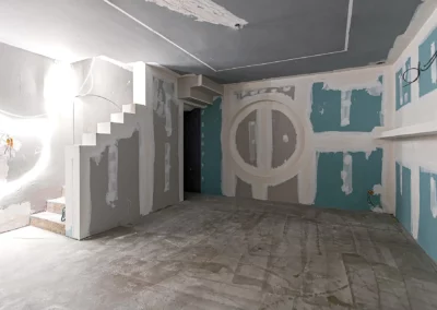 Photo 09 du chantier Boulevard Saint-Germain pour la création de cloisons dans une boutique de carrelage